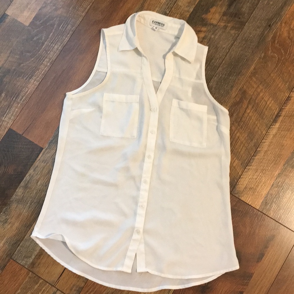 EXPRESS portifino sleeveless shirt size xs